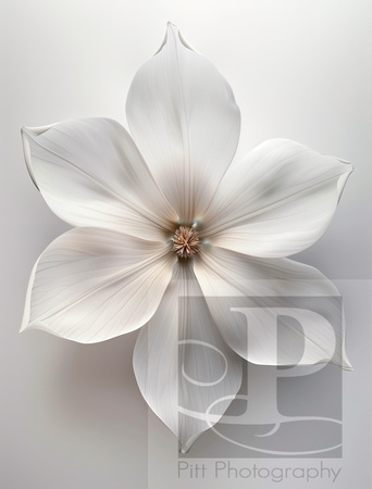 04 White Flower Digital Backdrop